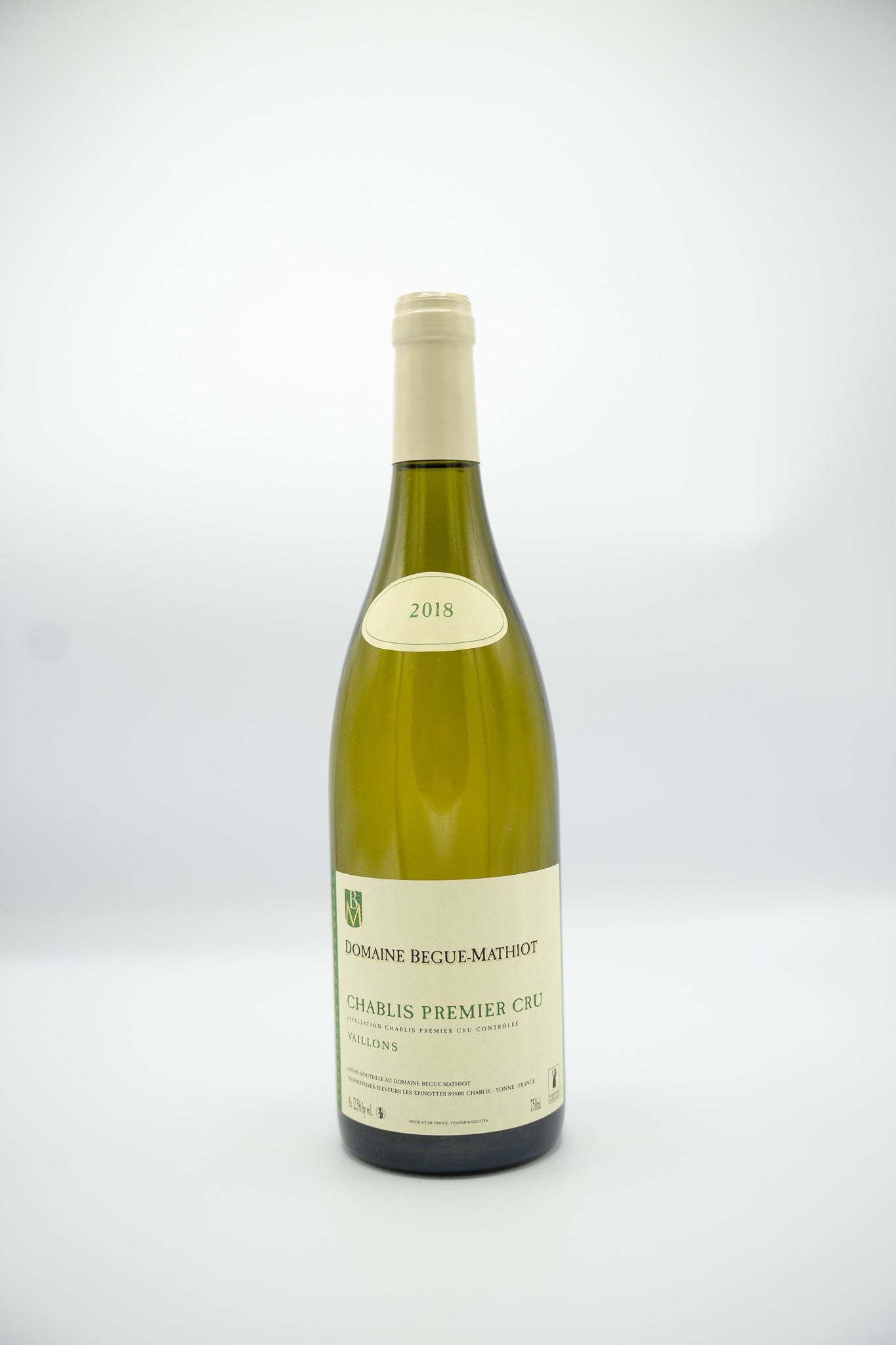 Domaine Begue Mathiot Chablis Premier Cru Vaillons 2022